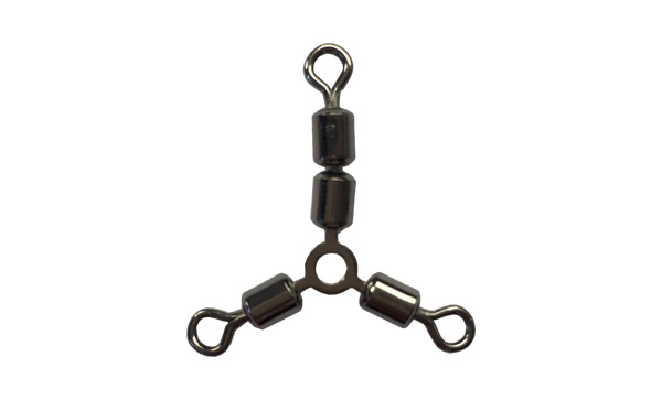 High speed O-shape three way rolling swivels fishing accessories