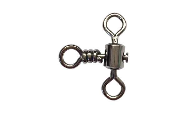 Cross-line rolling swivel fishing swivel