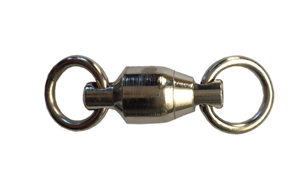 Ball bearing swivel with solid ring fishing tackle accessories