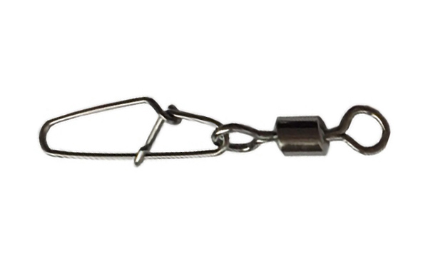 Rolling swivel with new hooked snap fishing swivel with snap