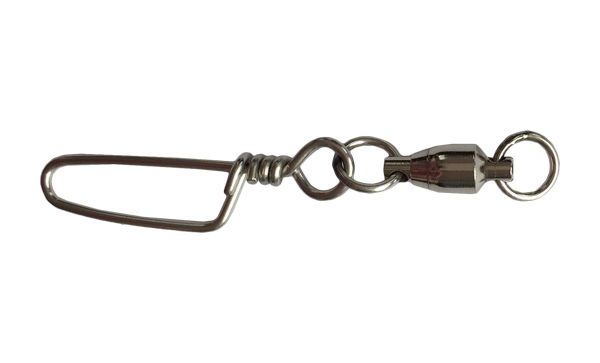 Ball bearing swivel with two solid ring with Costlock snap fishing swivel with snap