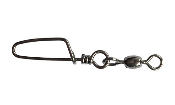 Crane swivel with coastlock snap fishing swivel with snap